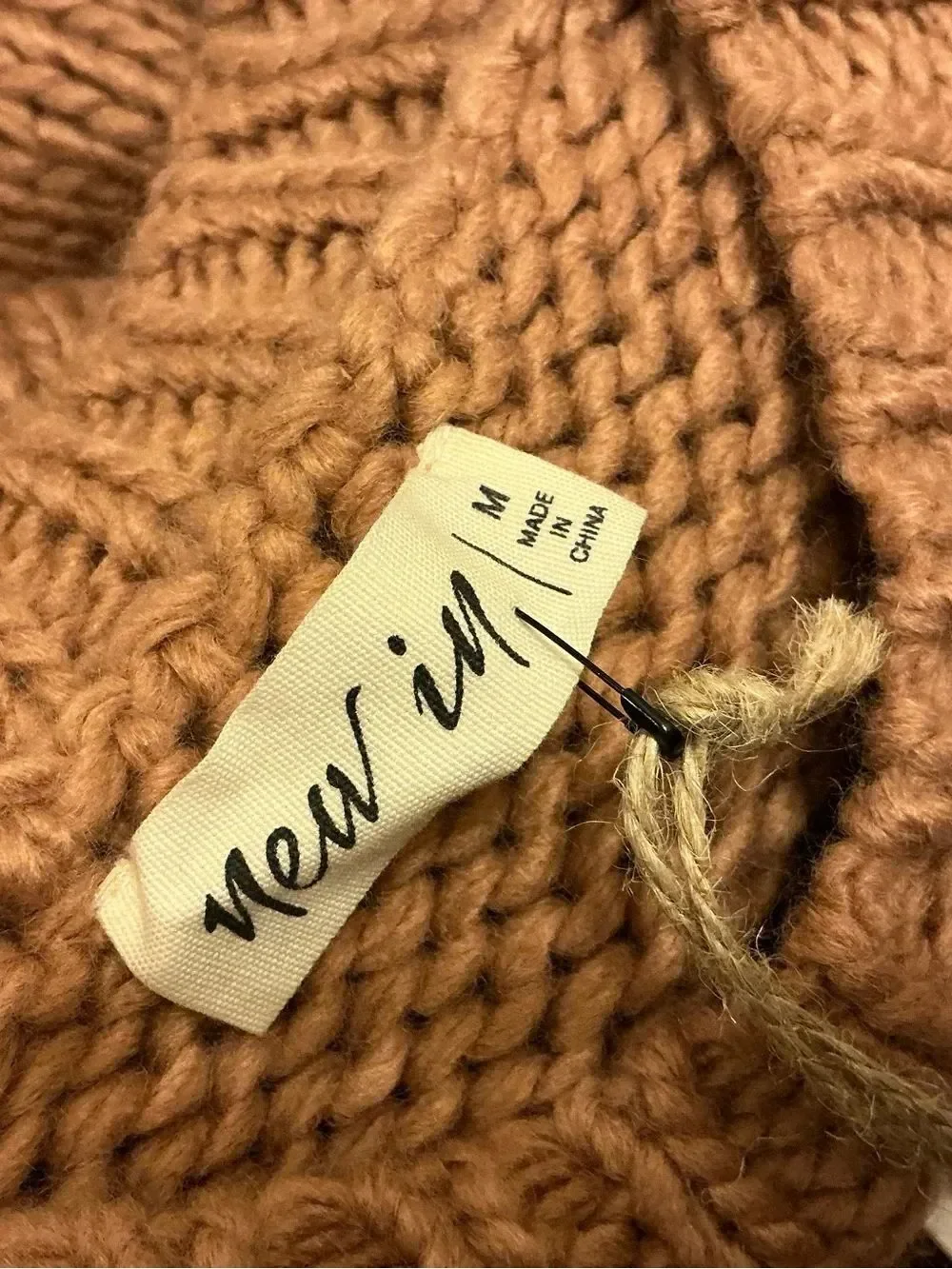 NWT  New in Pom-Pom Crewneck Sweater in Camel